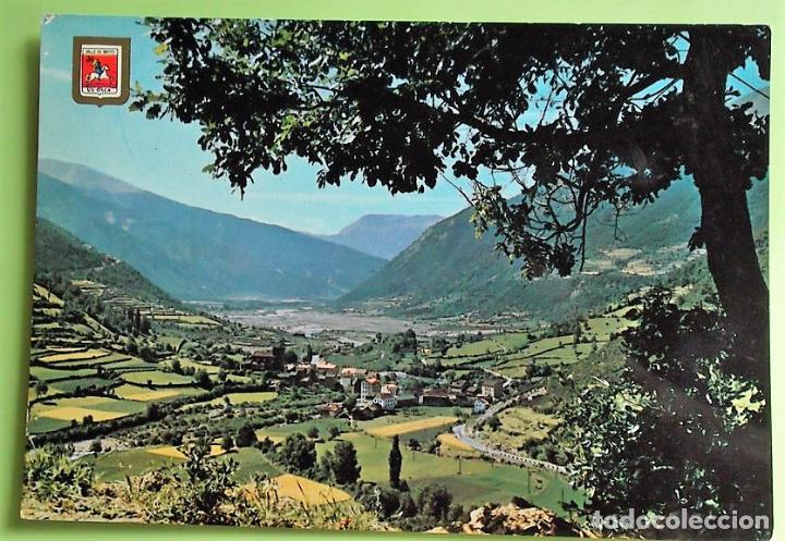 Postales: Valle de Broto. 433 Vista panor&aacute;mica. Escudo de Oro. Nueva. Color