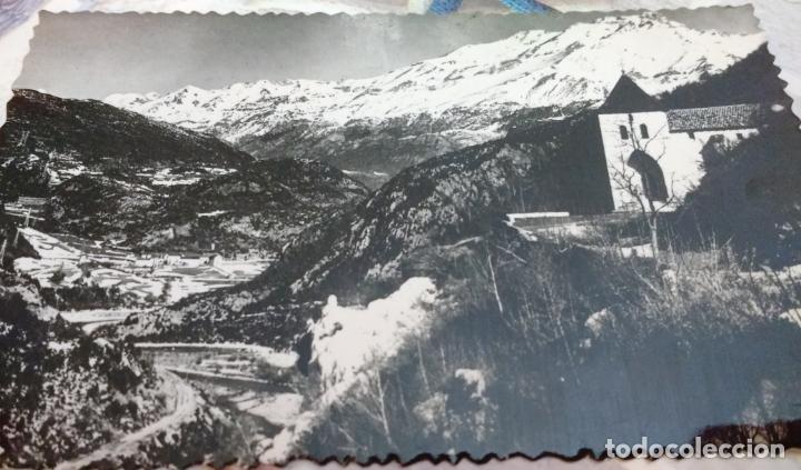 Postales: BIESCAS.HUESCA. SANTA ELENA Y R&Iacute;O G&Aacute;LLEGO.FOTOGR&Aacute;FICA