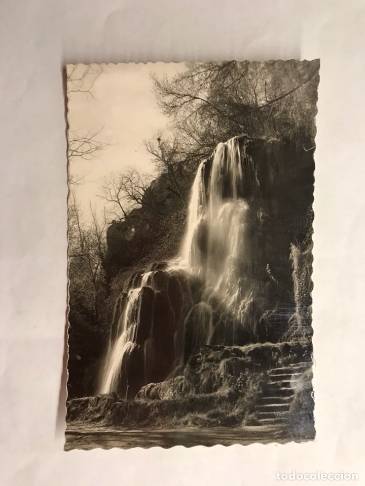 Postales: MONASTERIO DE PIEDRA. Postal Cascada Trinidad. Edita: Garcia Garrabella (h.1950?)