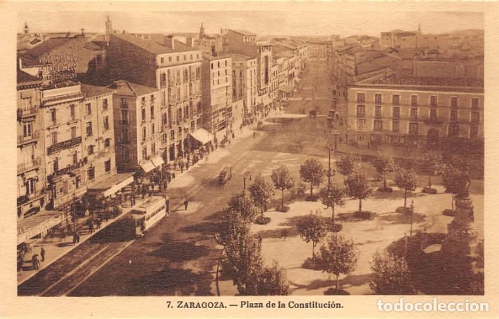 Postales: ZARAGOZA.- PLAZA DE LA CONSTITUCION - Foto 1