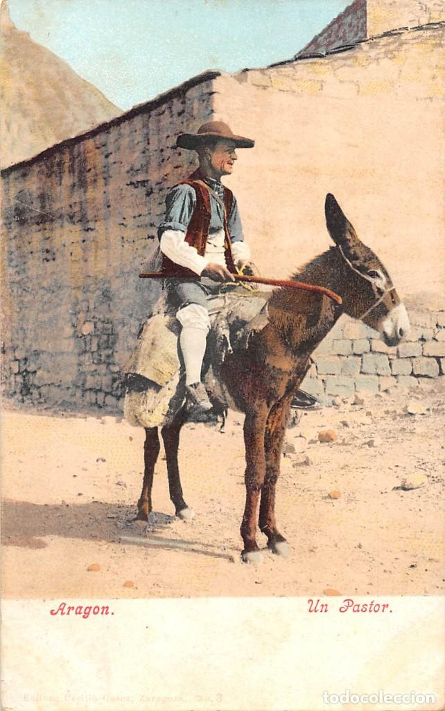 Postales: ARAG&Oacute;N.- UN PASTOR - Foto 1