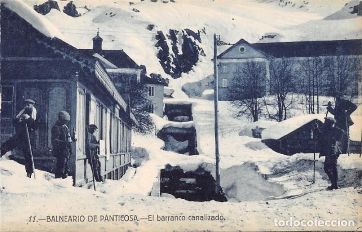 Postales: BALNEARIO DE PANTICOSA.- EL BARRANCO CANALIZADO