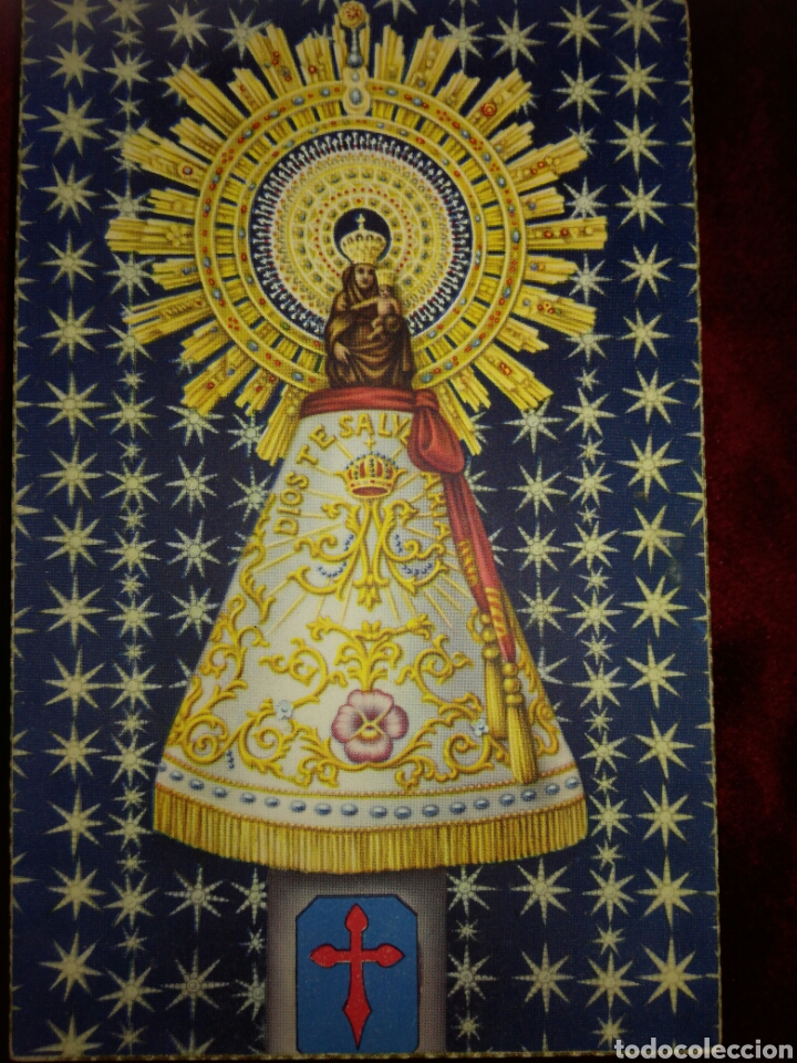 Postales: Antigua postal Virgen del Pilar sin circular - Foto 3