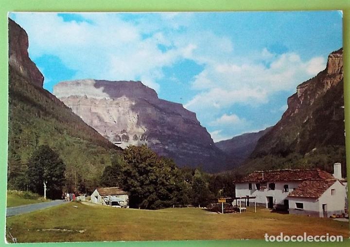 Postales: Parque Nacional de Ordesa. Entrada al valle. Casa Oliv&aacute;n. Ed. Sicilia. Nueva. Color