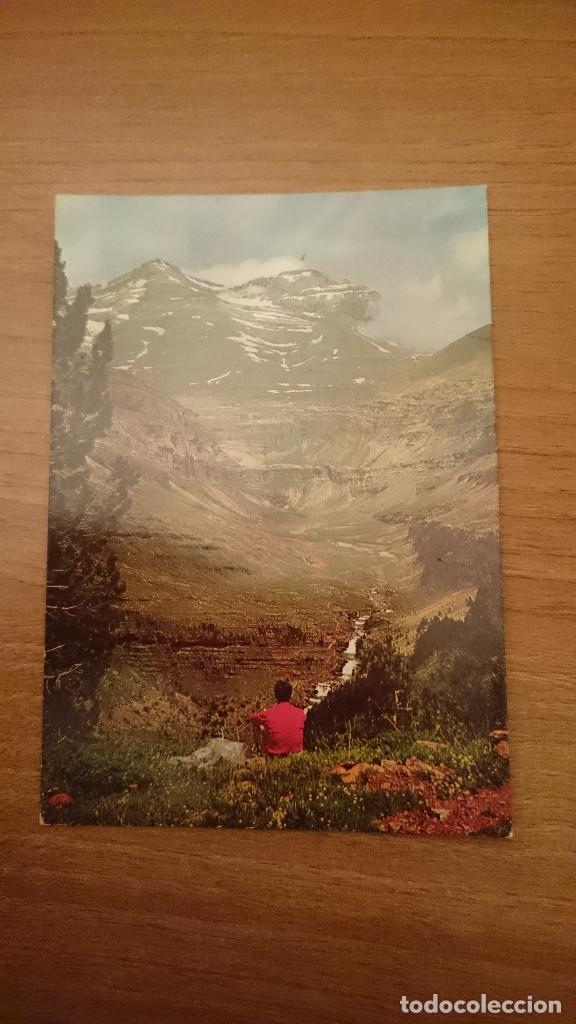 Postales: POSTAL ORDESA RIO ARAZAS Y MONTE PERDIDO CIRCULADA
