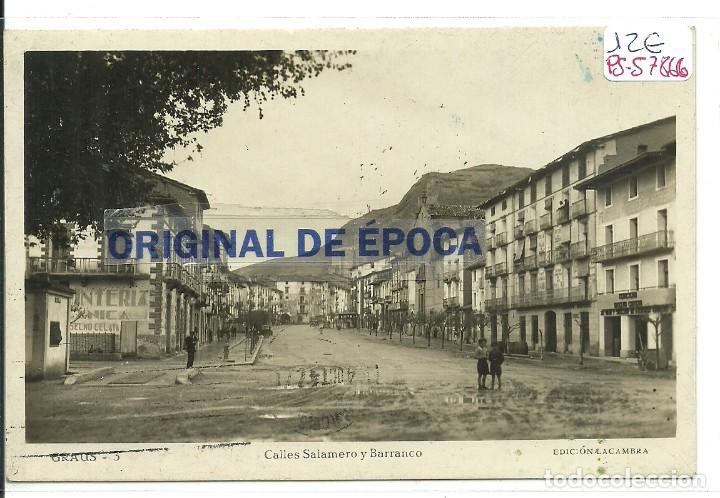 Postales: (PS-57866)POSTAL DE GRAUS-CALLES SALAMERO Y BARRANCO