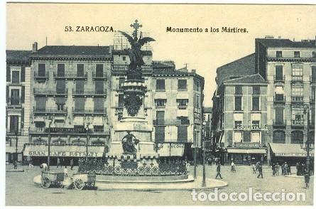 Postales: Zaragoza.- Monumento a los M&aacute;rtires - Foto 1