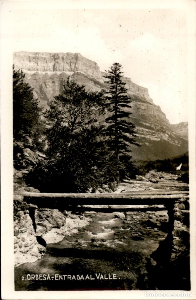 Postales: 2.- Ordesa . Entrada al Valle &ndash; Regtor &ndash; Sin circular - Foto 1