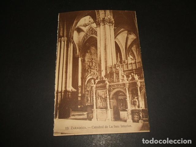 Postales: ZARAGOZA CATEDRAL DE LA SEO INTERIOR - Foto 1