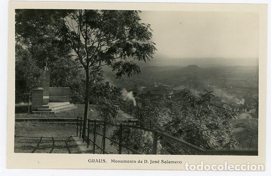 Postales: GRAUS MONUMENTO A JOSE SALAMERO - SIN CIRCULAR - Foto 1