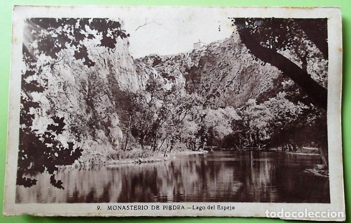 Postales: Monasterio de Piedra. 9 Lago del Espejo. Nueva. Blanco/Negro