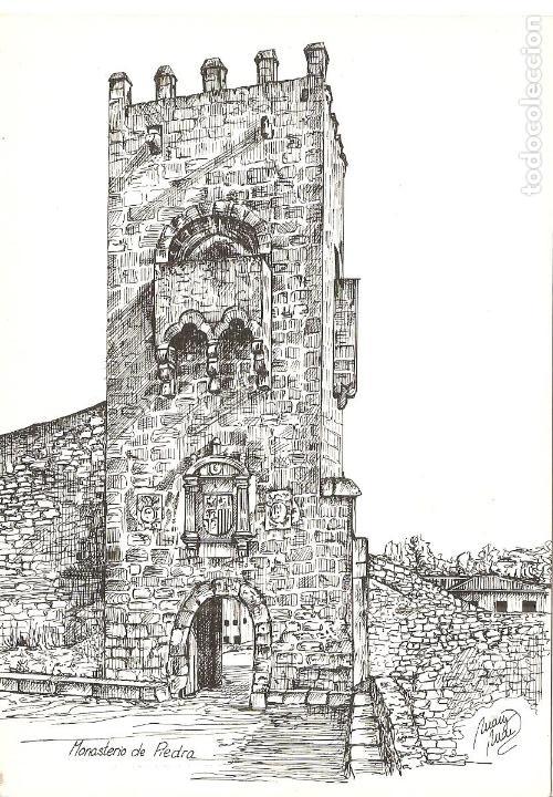 Postales: POSTAL, NU&Eacute;VALOS-ZARAGOZA, MONASTERIO DE PIEDRA, ED. HERALDO DE ARAG&Oacute;N, SIN CIRCULAR