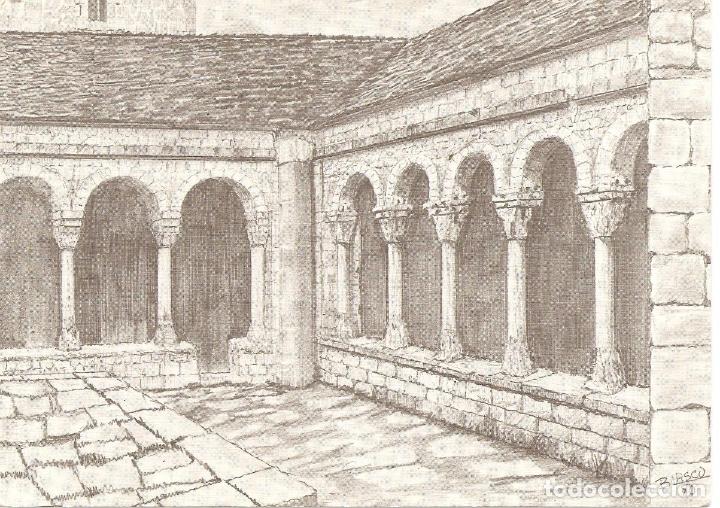 Postales: POSTAL, RODA DE IS&Aacute;BENA-HUESCA, CLAUSTRO ROM&Aacute;NICO CATEDRAL, ED. HERALDO DE ARAG&Oacute;N, SIN CIRCULAR