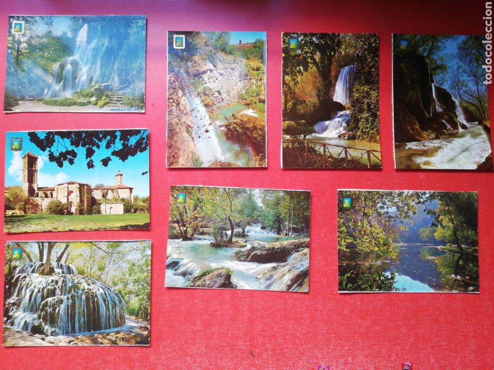 Postales: Lote de 8 postales del Monasterio de Piedra (A&ntilde;os 70) Escudo de Oro