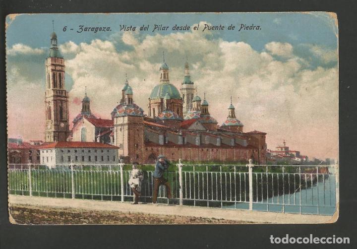 Postcards: ZARAGOZA-EL PILAR Y PUENTE DE PIEDRA-POSTAL ANTIGUA-(56.153)