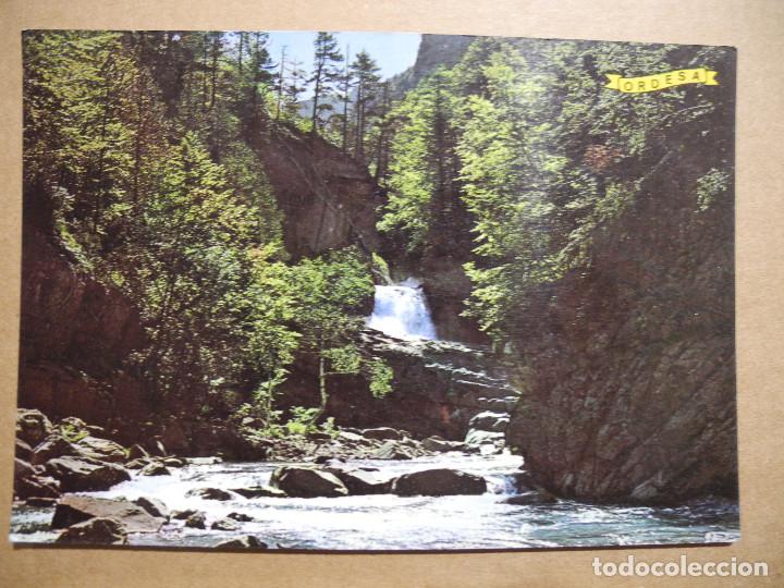 Postales: Valle de Ordesa. R&iacute;o Arazas. n. 275 Ed. Pe&ntilde;arroya. Circulada 1979