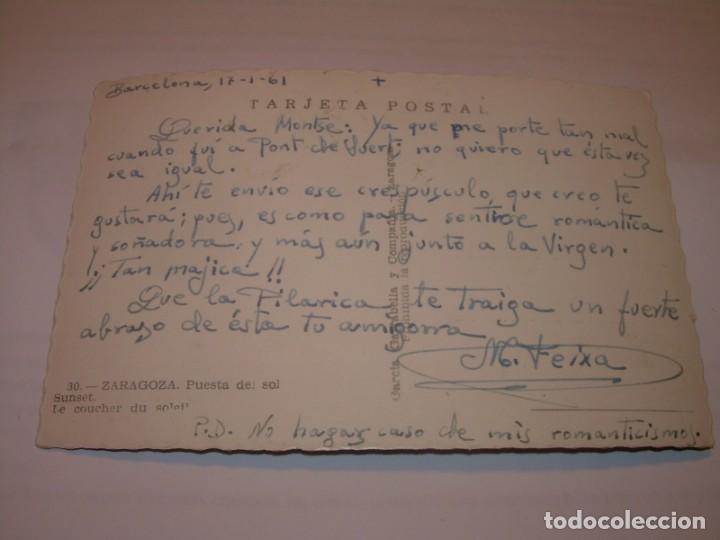 Postales: ANTIGUA POSTAL....ZARAGOZA. - Foto 2