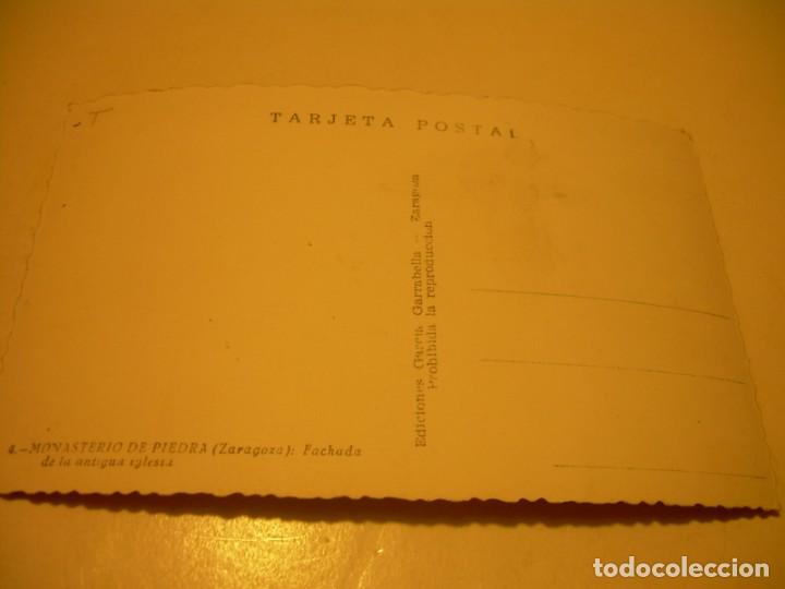 Postales: ANTIGUA POSTAL........MONASTERIO DE PIEDRA. - Foto 2