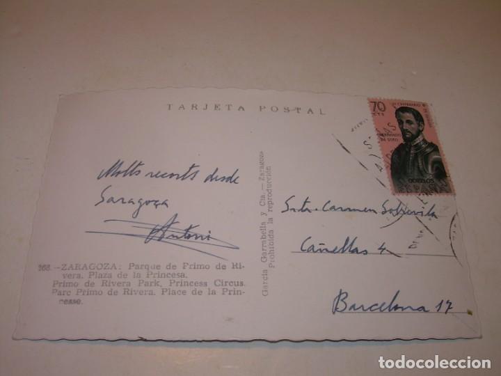 Postales: ANTIGUA POSTAL.......ZARAGOZA. - Foto 2