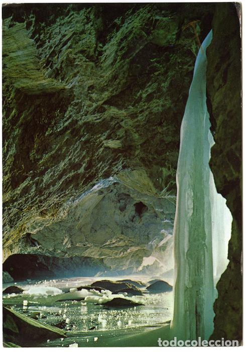 Postales: N&ordm; 61 Parque Nacional de Ordesa. Pirineo Aragon&eacute;s. Gruta helada de Casteret (entrada)