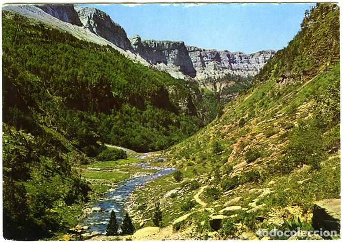 Postales: 2031 - Valle de Ordesa (Huesca) Ribereta de Arazas. Ediciones Arribas. Circulada en 1967