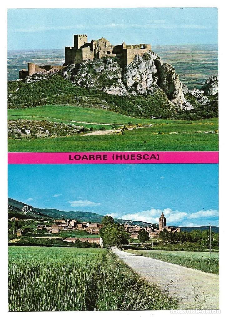 Postales: LOARRE N&ordm; 3 .- CASTILLO Y VISTA GENERAL .- EDICIONES SICILIA
