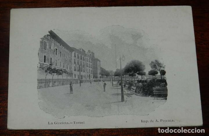 Postales: TERUEL, LA GLORIETA, IMPR. DE A. PERRUCA, SIN CIRCULAR Y DIVIDIDA - Foto 1