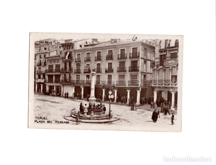 Postales: TERUEL.- FOTOGRÁFICA. PLAZA DEL MERCADO