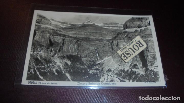 Postales: ORDESA (PIRINEO ARAGONES) CIRCO Y SALTO DE COTADUERO  DISTRIBUIDOR SILVERIO PASCUAL BROTO