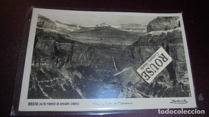 Postales: ORDESA (PIRINEO ARAGONES) CIRCO Y SALTO DE COTADUERO DISTRIBUIDOR SILVERIO PASCUAL BROTO