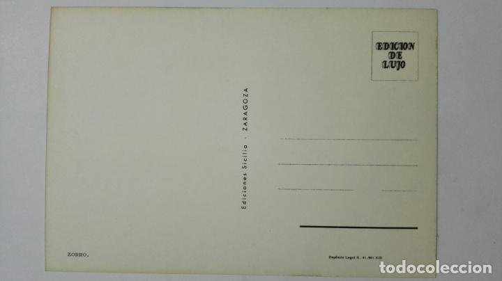 Postales: POSTAL ZORRO - Foto 2