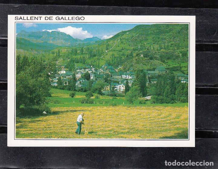 Postales: SALLENT DE G&Aacute;LLEGO. VISTA PANOR&Aacute;MICA, AL FONDO FORMIGAL