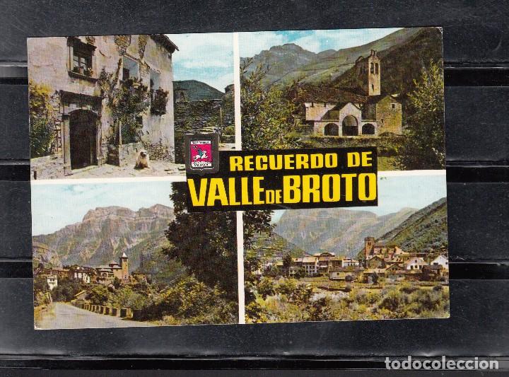 Postales: N&ordm; 1410 VALLE DE BROTO. ORO. CASA DE D. JORGE. IGLESIA DE LINAS DE BROTO