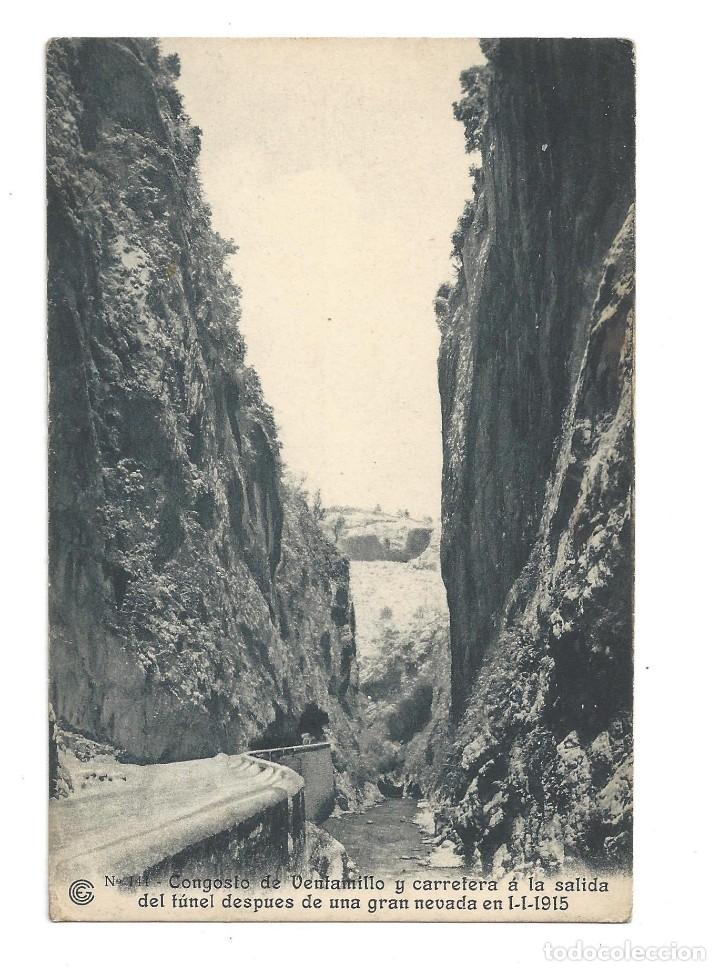 Postkarten: CATALANA DE GAS Y ELECTRICIDAD.- N&ordm; 144, CONGOSTO DE VENTAMILLO. EL RUN. HUESCA- 1915