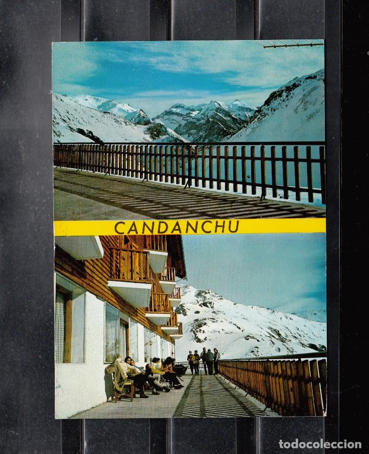 Postales: N&ordm; 19 - CANFRANC - CANDANCHU. MACIZO DE LA MALETA Y TERRAZA HOTEL TOBAZO