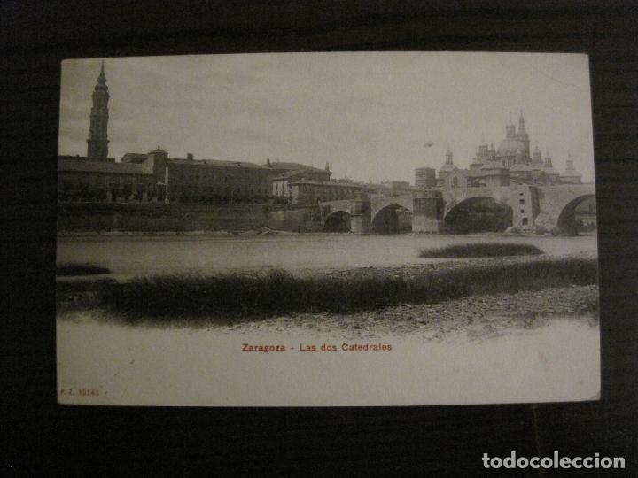 Postkarten: ZARAGOZA-LAS DOS CATEDRALES-P.Z. 10140-REVERSO SIN DIVIDIR-VER FOTOS-(58.529)