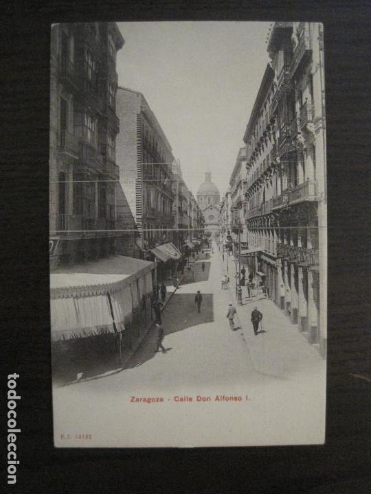 Postkarten: ZARAGOZA-CALLE DON ALFONSO I-P.Z. 10132-REVERSO SIN DIVIDIR-POSTAL ANTIGUA-(58.624)