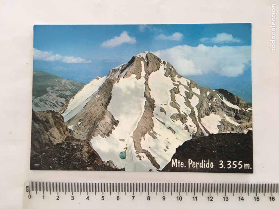 Postales: POSTAL. MONTE PERDIDO Y LAGO HELADO. FOTO PE&Ntilde;ARROYA. H. 1970?.