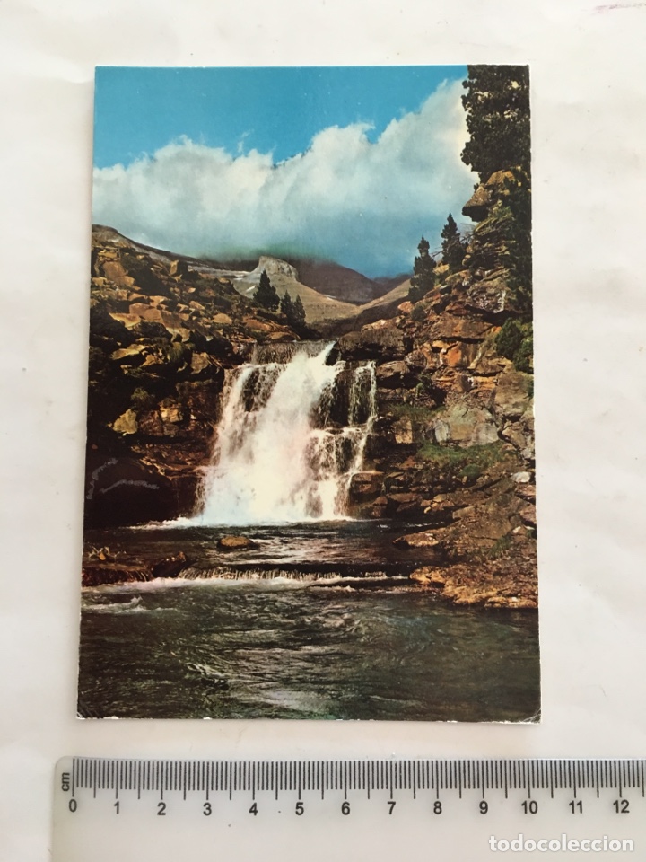 Postales: POSTAL. PARQUE NACIONAL DE ORDESA. GRADAS DE SOASA Y TORRE DE GORITZ. ED. SICILIA. H. 1965?.