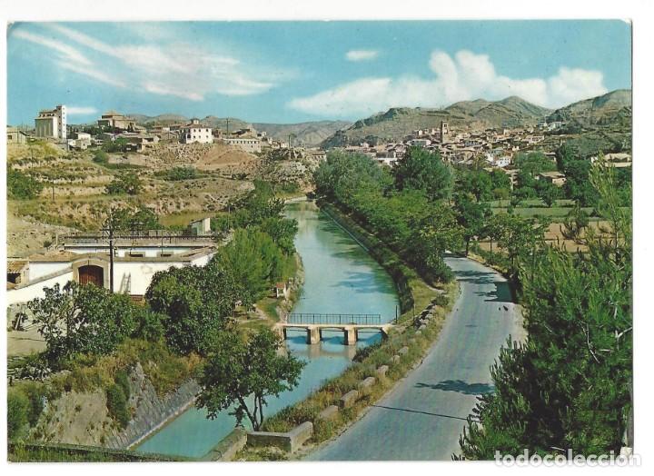 Postales: TAMARITE DE LITERA.- N&ordm; 3, VISTA PANOR&Aacute;MICA Y CANAL DE ARAG&Oacute;N Y CATALU&Ntilde;A. HUESCA- 1969