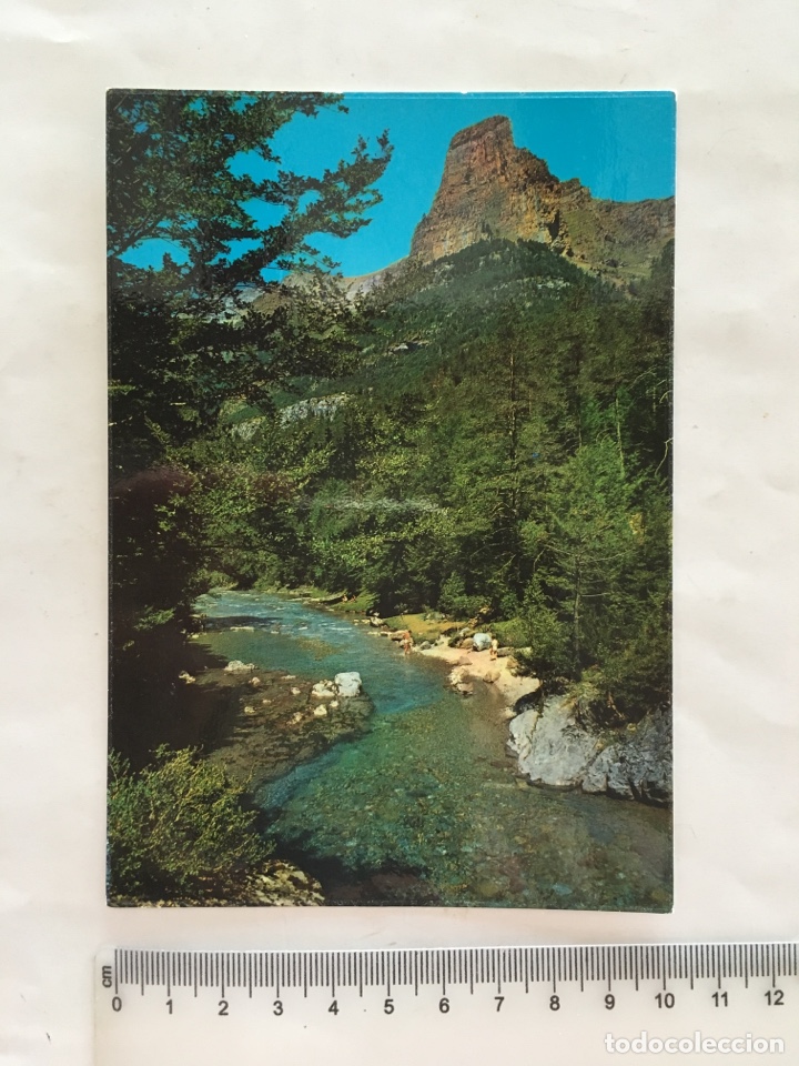 Postales: POSTAL. PARQUE NACIONAL DE ORDESA. TOZAL DEL MALLO Y R&Iacute;O ARAZAS. ED. SICILIA. H. 1980?.