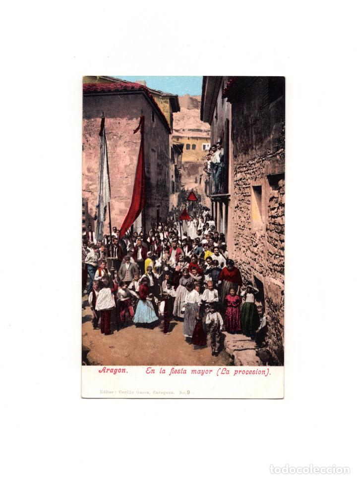 Postales: ARAG&Oacute;N.- EN LA FIESTA MAYOR.(LA PROCESI&Oacute;N). - Foto 1