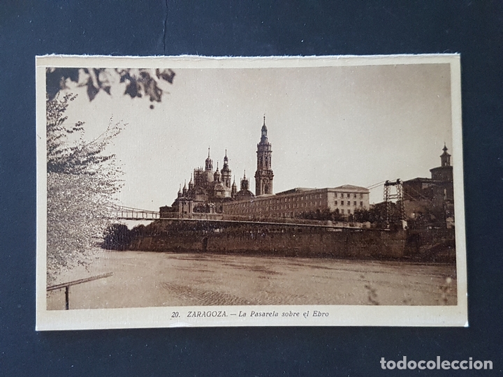 Postales: zaragoza la pasarela sobre el ebro - Foto 1