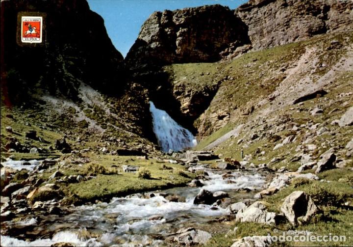 Postales: Aragon &ndash; Parque Nacional de Ordesa &ndash; Cascada cola de Caballo.