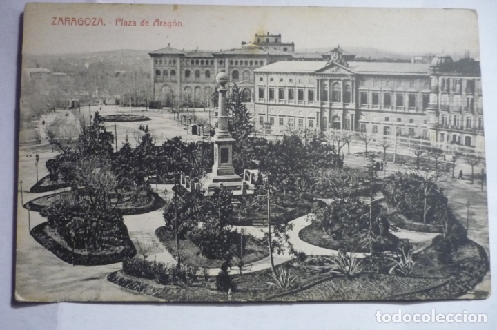 Postales: POSTAL ZARAGOZA - PL.ARAGON CM - Foto 1