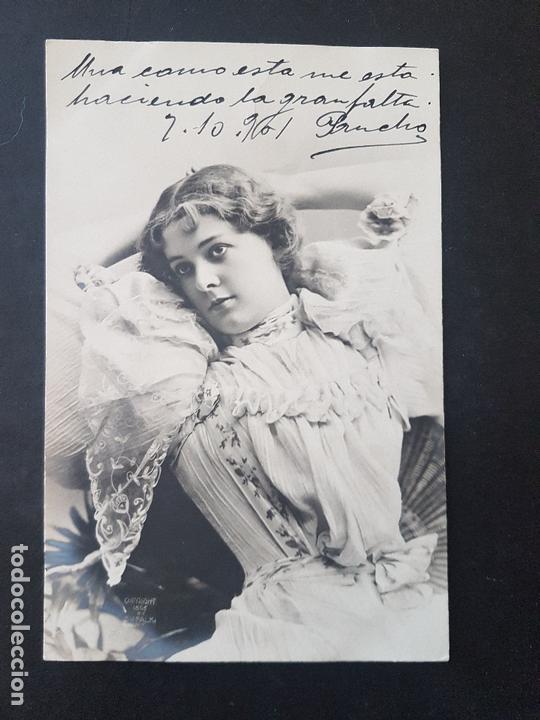 Postales: MUJER ELEGANTE POSTAL ANTIGUA - Foto 1