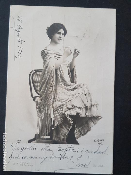 Postales: MUJER ELEGANTE POSTAL ANTIGUA - Foto 1
