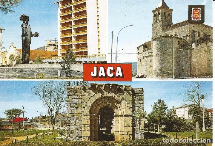 Postales: [Postal] Diversos aspectos. Jaca. (Huesca) (sin circular) - Foto 1