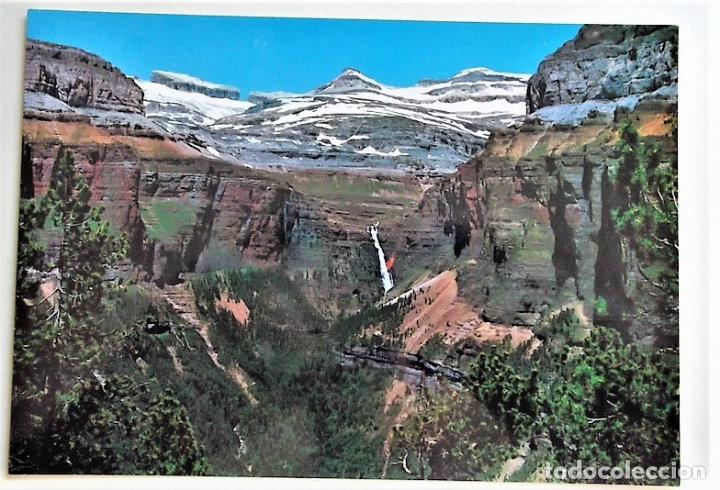 Postales: Parque Nacional de Ordesa. 19 Falsa Brecha-La Brecha-Casco y Cascada de Cotatuero. Ed. Sicilia. Nuev