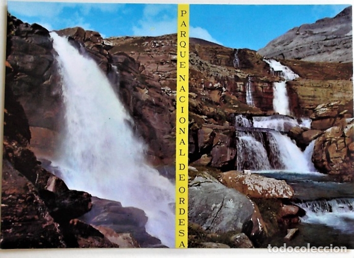 Postales: Parque Nacional de Ordesa. 59 Cascada de Cotatuero y Alto Cotatuero. Ed. Sicilia. Nueva. Color
